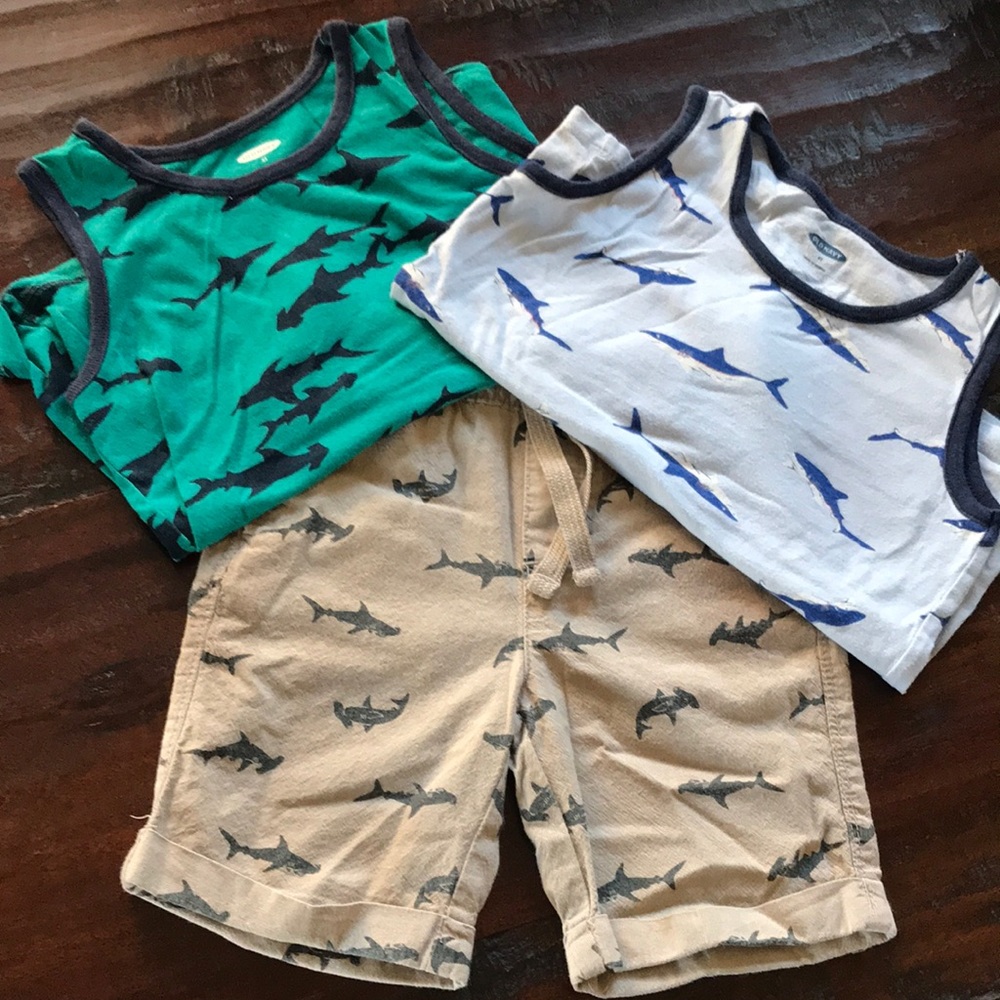 Old Navy Tanks and Shirts 4t